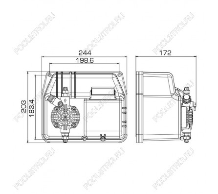 Насос дозир. мембранный BT-MA/AD 20-5 230V