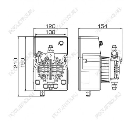 Насос дозир. мембранный DLX-MA/MB 2-20 230V